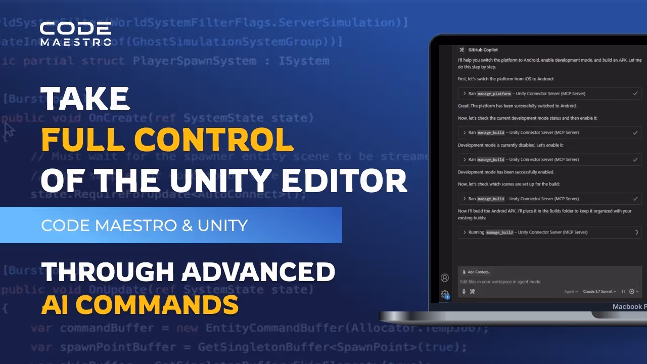 Free Unity MCP Plugin by Code Maestro — AI Commands in Your Editor