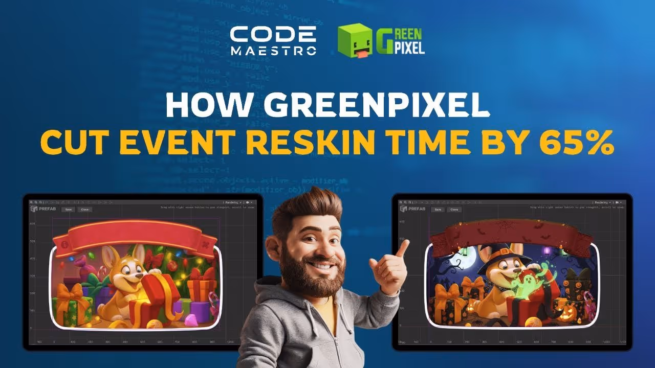 How Game studio cut event reskin time by 65% using Code Maestro